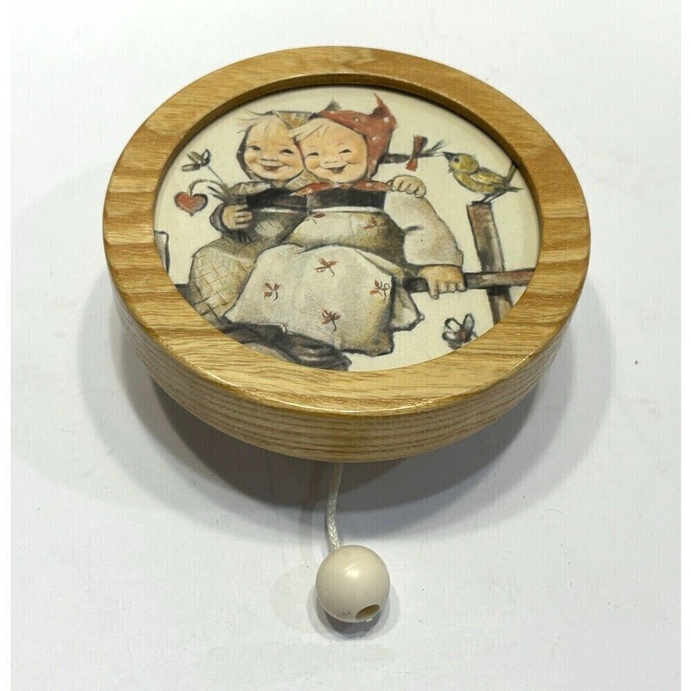 Vintage M.I. Hummel Swiss Musical Movement Pull String Music Box Dr. Zhivago